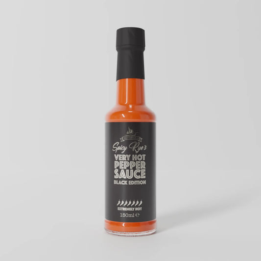 Very Hot Pepper Sauce | Black Edition | 150ml | Spicy Rye's - One Stop Chilli Shop