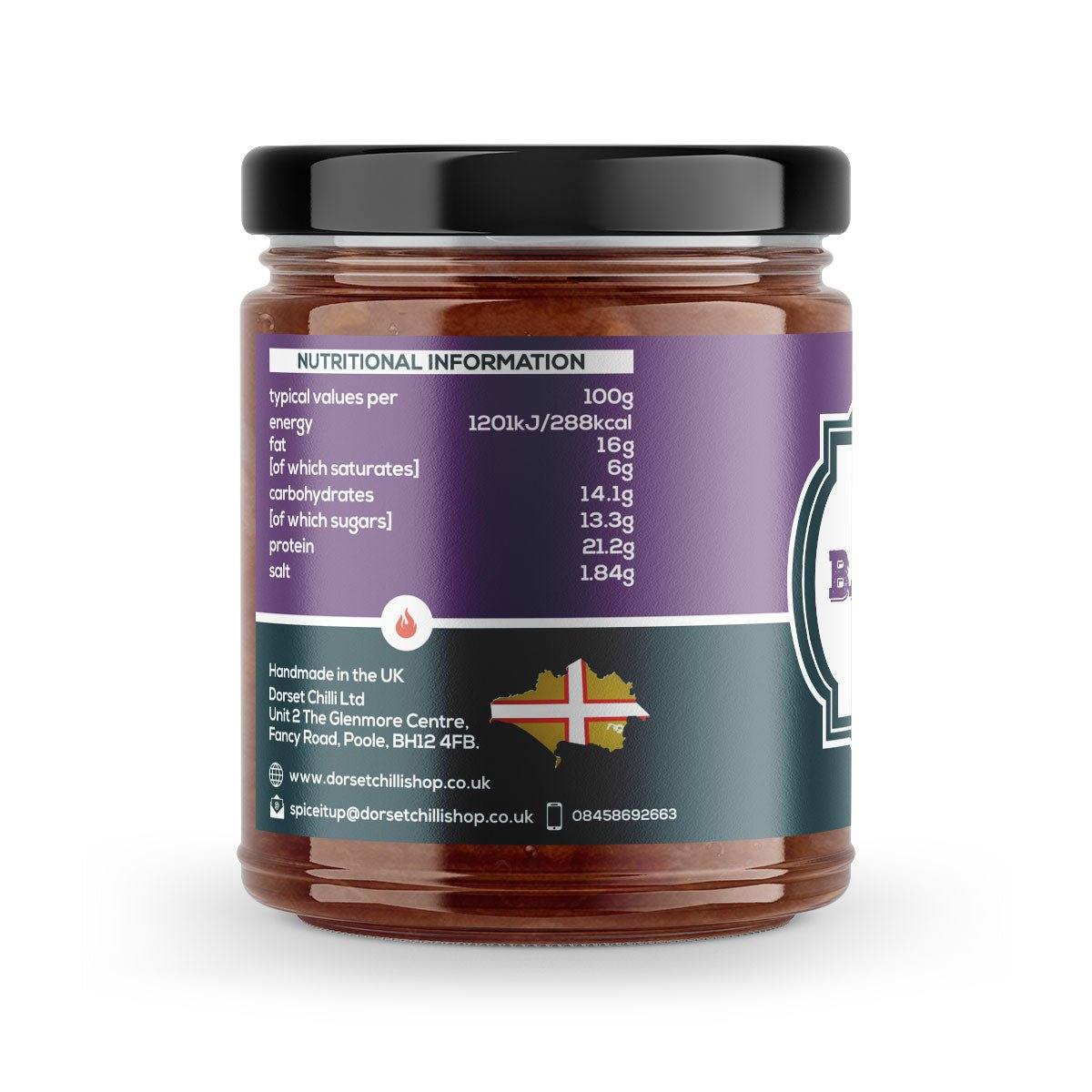 Bacon Jam | 180g | Dorset Chilli Shop | Smoky, Sticky, Spicy & Sweet - One Stop Chilli Shop