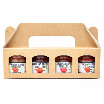 Carolina Reaper Chilli Extreme Gift Pack | 4x 41ml | Chilli Mash Company - One Stop Chilli Shop