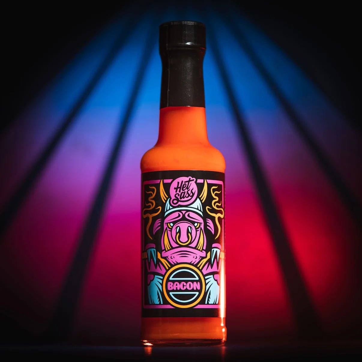 Het Sass: Bacon Flavour Hot Sauce | 148ml | Singularity Sauce Co | Vegan Friendly - One Stop Chilli Shop