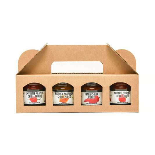 The 'World's Hottest' Chilli Challenge Gift Box Set | 2023 Edition | 4 Extreme Levels - One Stop Chilli Shop