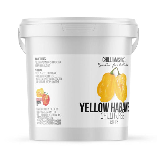 Yellow Habanero Chilli Puree | 1kg | Chilli Mash Company - One Stop Chilli Shop